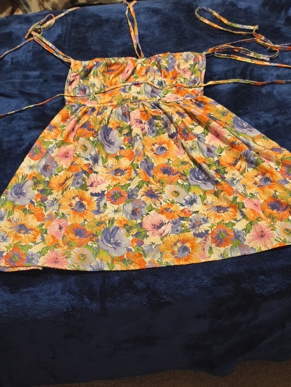 Floral Sundress  - Orange Multi